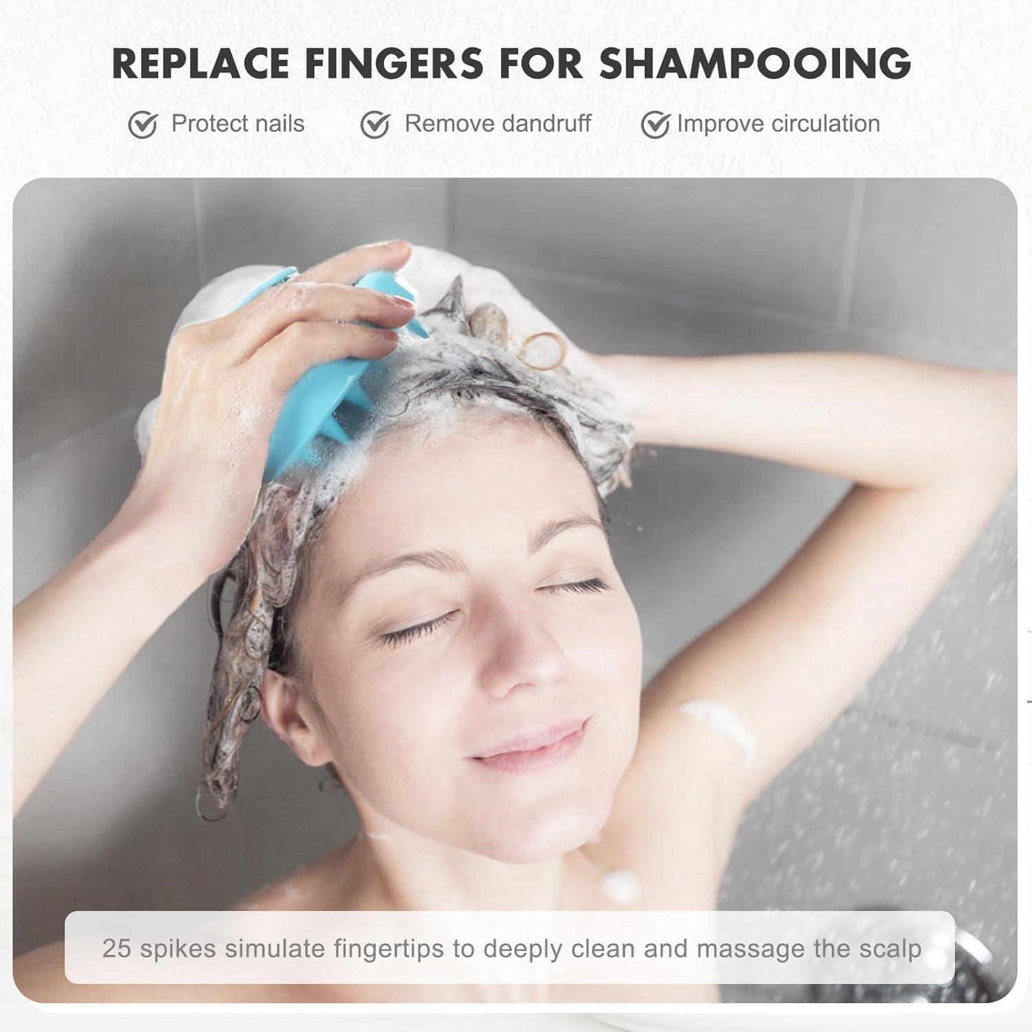 FReatech Kopfhautmassagebürste Shampoo Haarbürste Peeling Kopfmassage