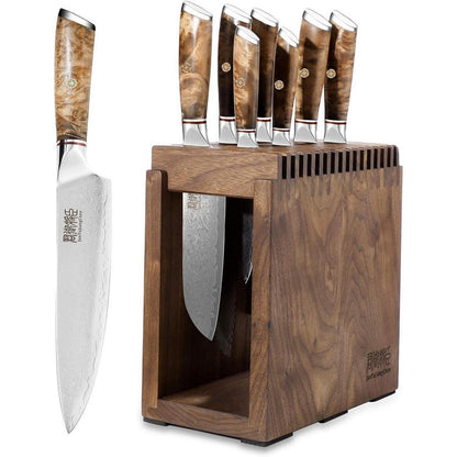 Profi Damast Kochmesser Set 8tlg. Küchenmesser-Set
