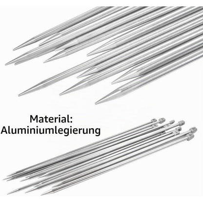 50-teiliges Stricknadel-Set aus Aluminiumlegierung für DIY Projekte