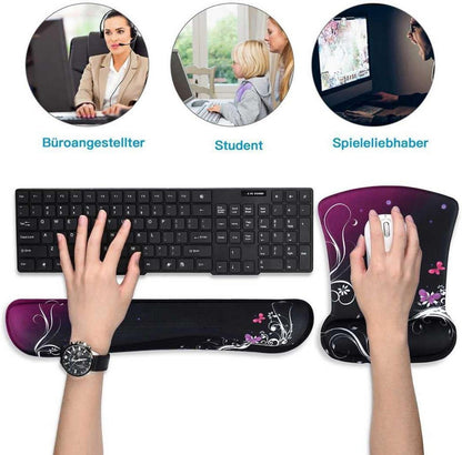 Ergonomisches Mauspad und Handgelenkauflage Set für Tastatur
