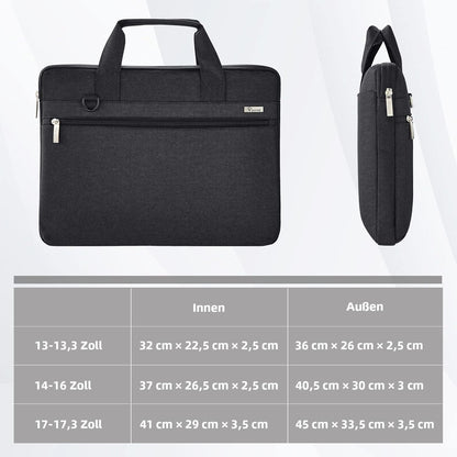 Voova Laptoptasche 17-17,3 Zoll Wasserdicht 360°Schutz