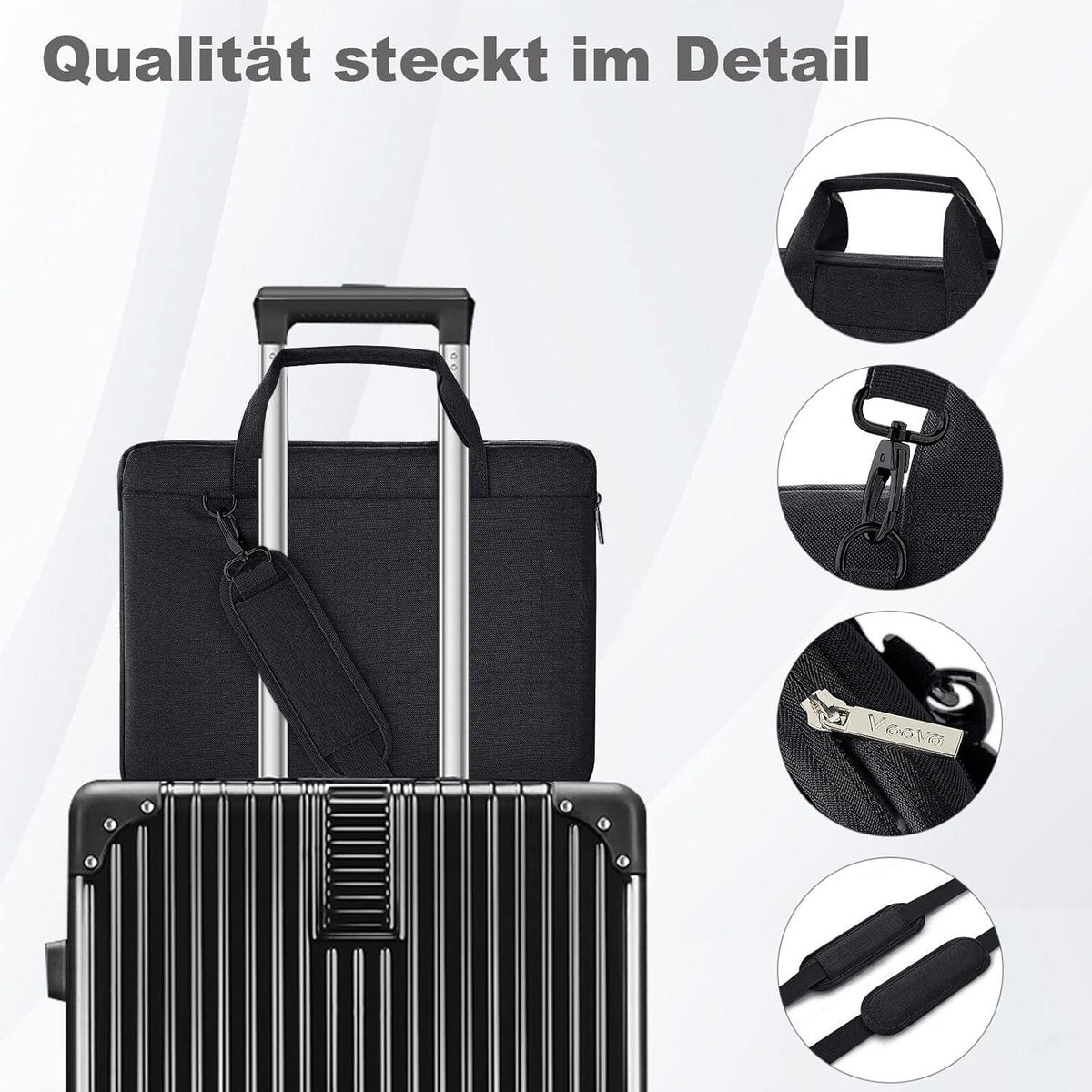 Laptoptasche 17-17,3 Zoll 360°Schutz Wasserdicht Stoßfest