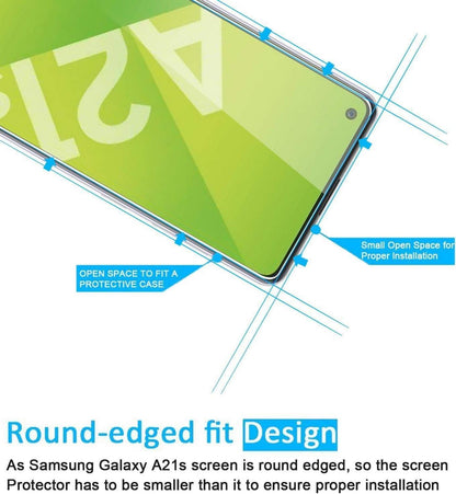 Panzer Schutzglas Samsung Galaxy A21s Displayschutzfolie 9H
