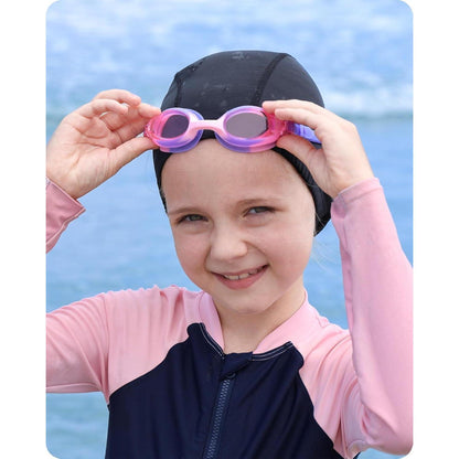 Schwimmbrille Kinder | 2 Stücke Junior Anti Nebel UV Schutz