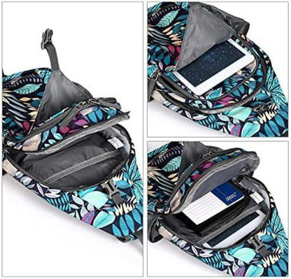 G4Free Sling Bag Rucksack Umhängetasche Diebstahlschutz Outdoor Blau