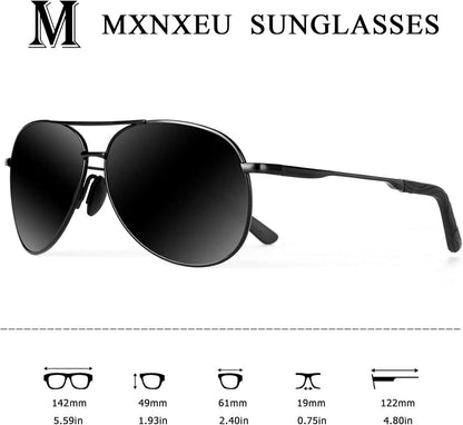 Polarisierte Sonnenbrille Herren Schwarz Outdoor UV400 Unisex Vintage