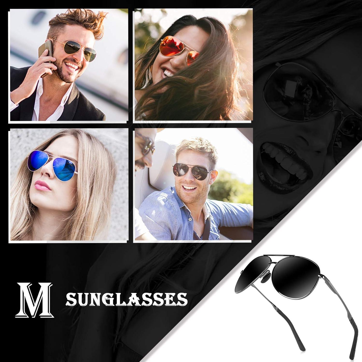 Polarisierte UV400 Outdoor Sonnenbrille Herren Schwarz Vintage