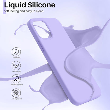 Silikon Case iPhone 12 Pro 6,1 Flüssig Handyhülle Voller Schutz