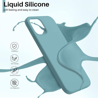 iPhone 12 Pro Silikon Case Flüssig Hülle Kaktus 6,1 Zoll