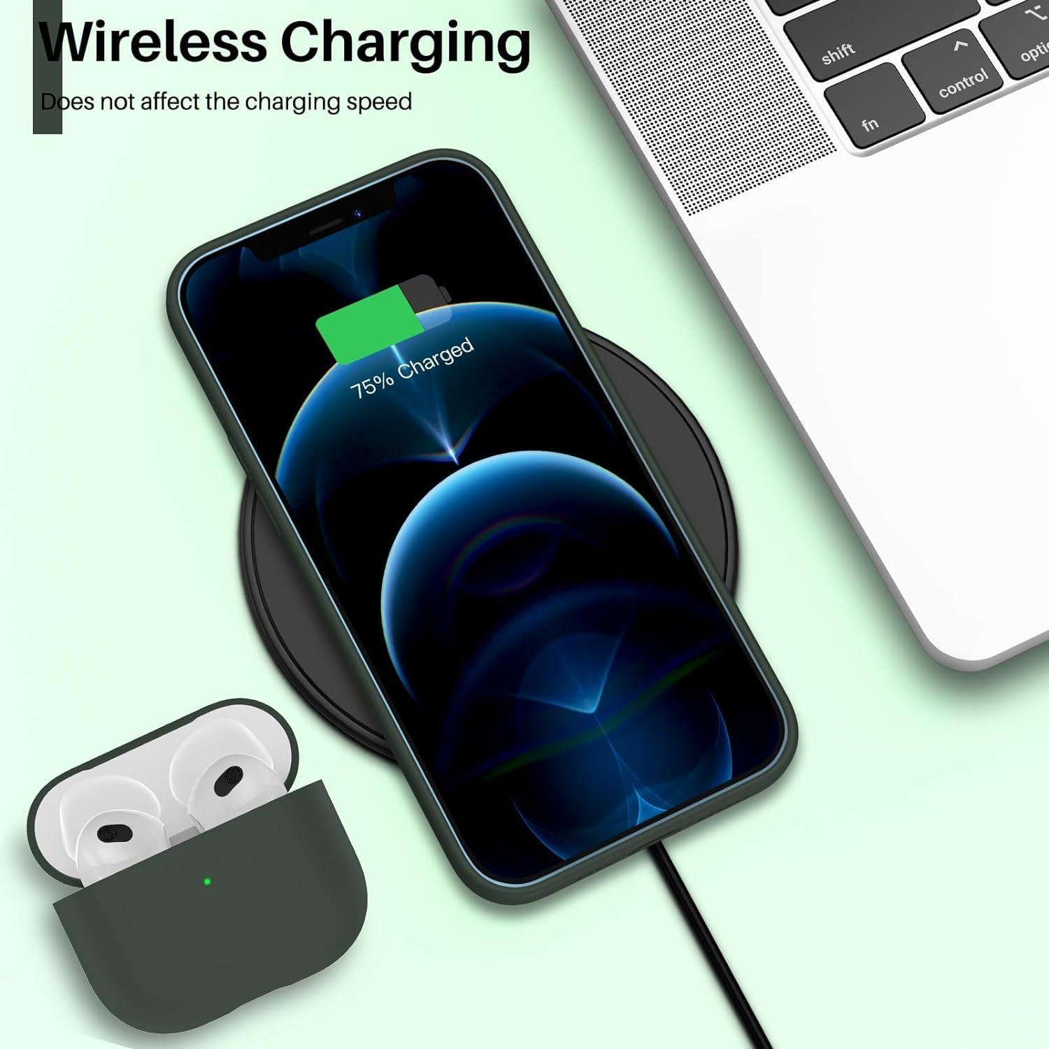 ORNARTO iPhone 12 12 Pro Silikon Case Hülle Ultra Dünn Voller Schutz Flüssig 6,1