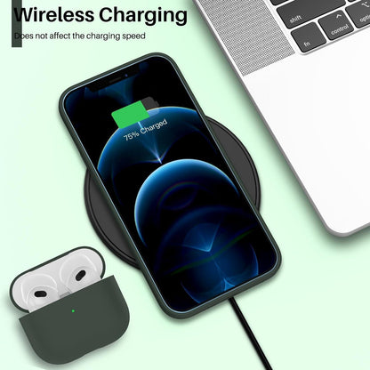 ORNARTO iPhone 12 12 Pro Silikon Case Hülle Ultra Dünn Voller Schutz Flüssig 6,1