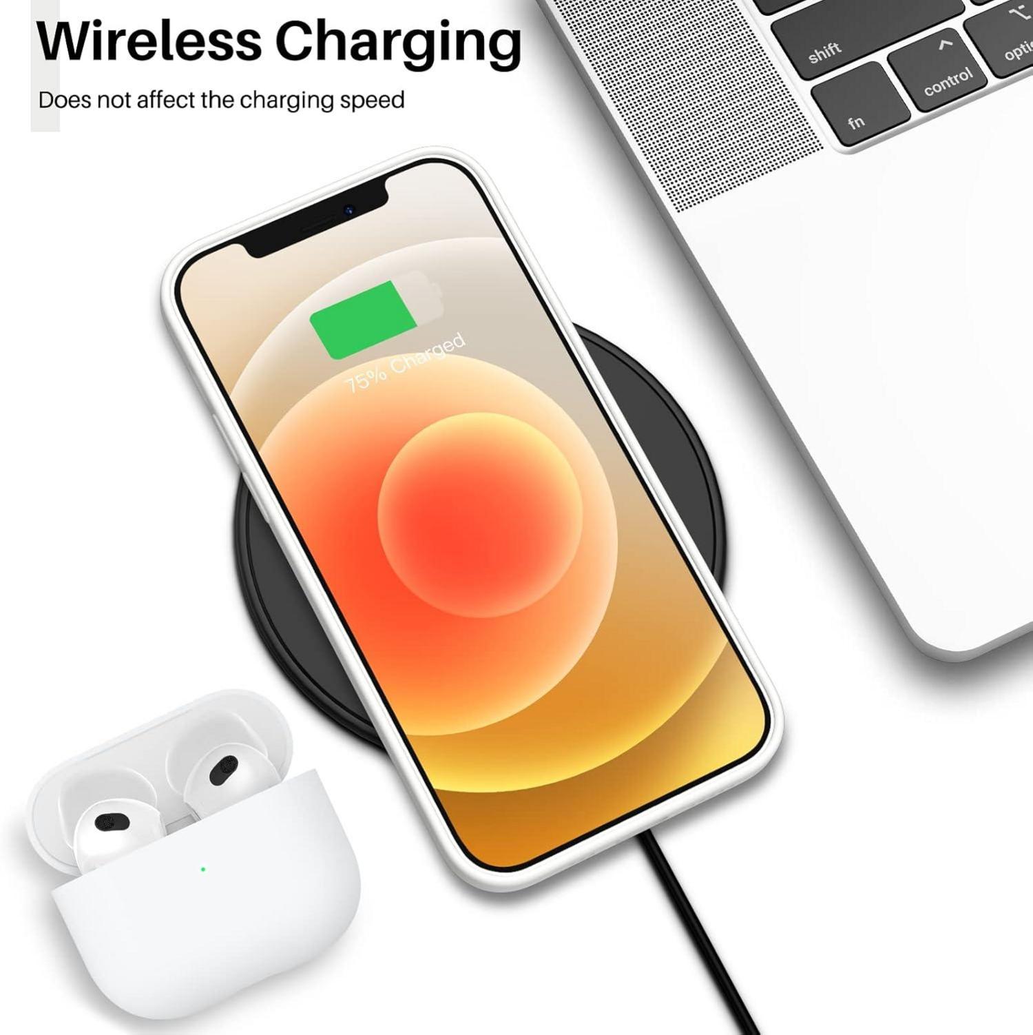iPhone 12 Pro Silikon Hülle Flüssig 1.2mm Schutz