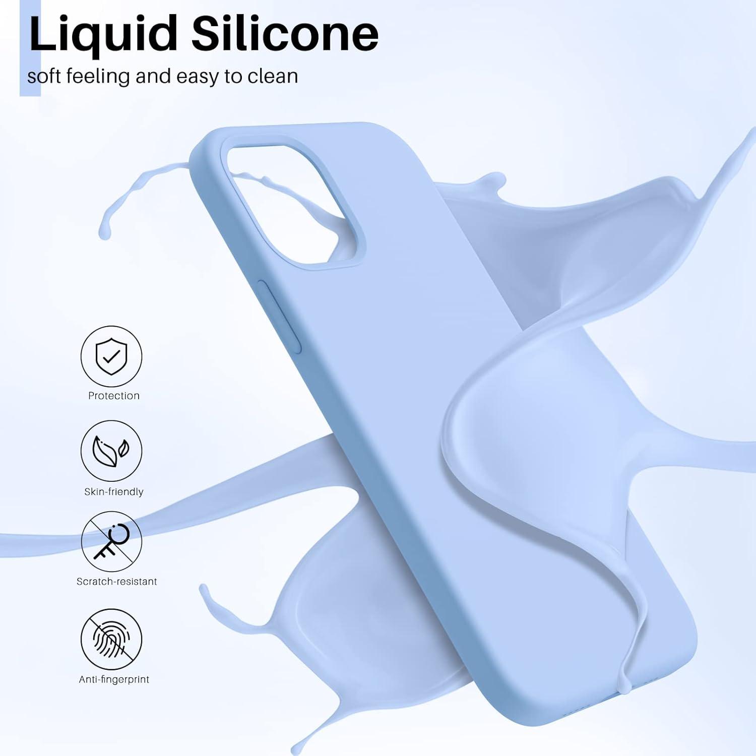 iPhone 12 Mini Silikon Case Flüssig Silikon Hülle 5,4 Zoll Schutz