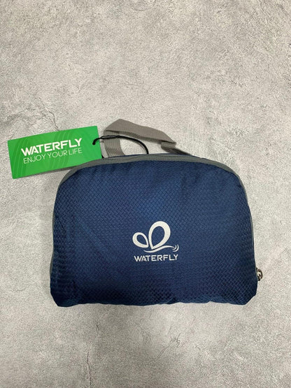 WATERFLY Ultraleicht Faltbarer 20L Wanderrucksack: Outdoor Trekkingrucksack Herren Damen Blau
