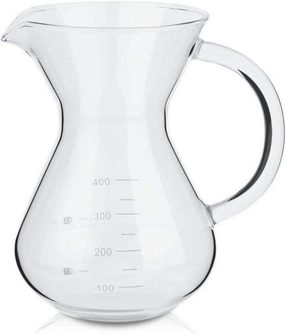 Pour Over Kaffeemaschine mit Glaskaraffe und Edelstahlfilter