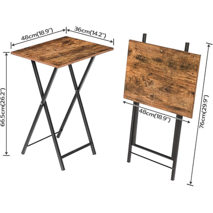 Beistelltisch Industriestil Klappbar Tablett Tisch