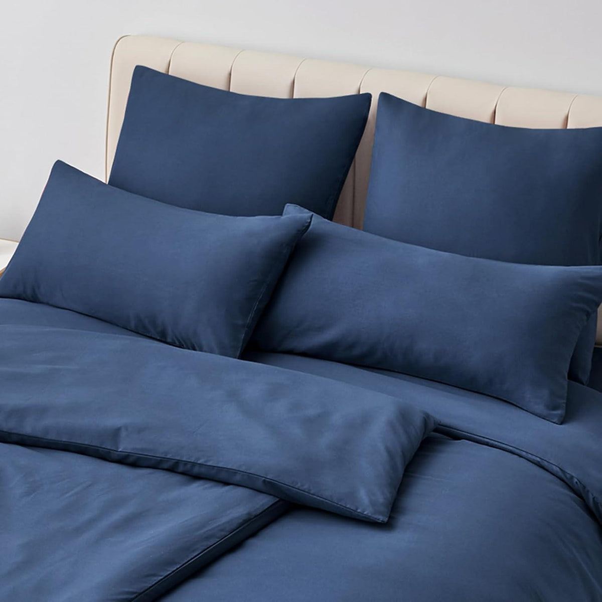 Weicher Blauer Kissenbezug 2er Set Mikrofaser 40x80cm mit