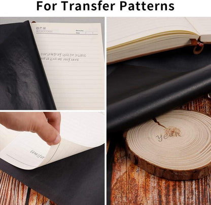 Bohoman Kohlepapier 100 Blatt mit Prgestift-Set A4 Transferpapier