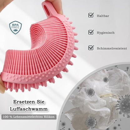 Silikon Körperbürste Doppelseitiger Bade Dusch Peeling Massage