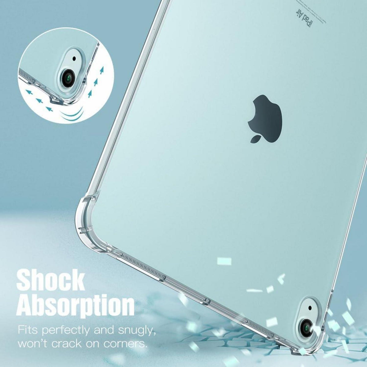 iPad Air 11 Zoll 2024 Hülle - Klar Transparent TPU Schutzhülle Apple