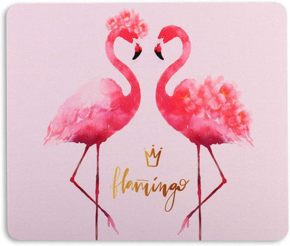 Kleines Flamingo Mousepad in Rosa 24x20cm für Computer & Laptop