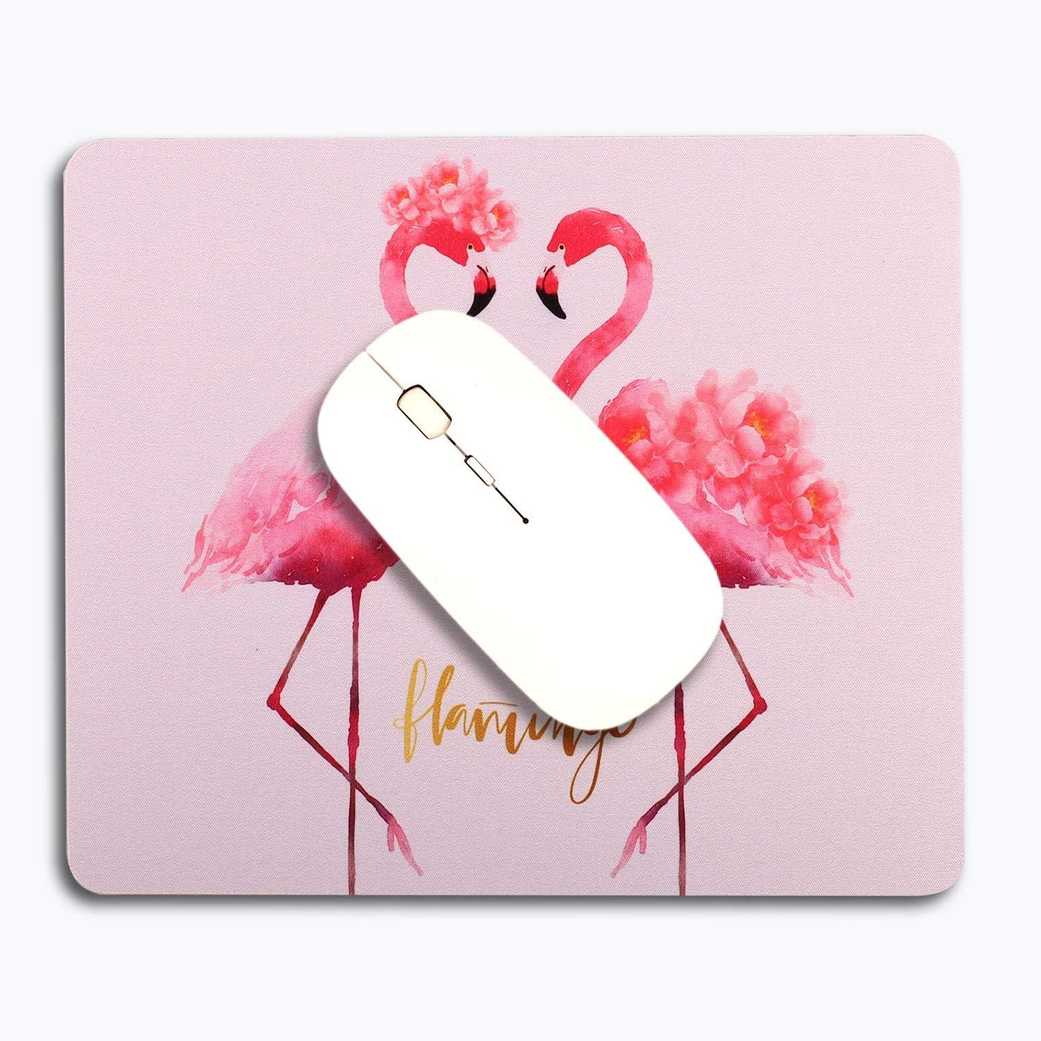 Flamingo Motiv Mauspad Klein 24x20cm Computer Laptop Gaming Mauspad
