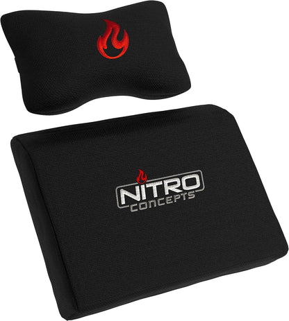 Gaming Stuhl Bürostuhl X1000 Ergonomisch Drehstuhl Rollen Schwarz/Rot