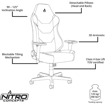 Gaming Stuhl X1000 Bürostuhl Ergonomisch