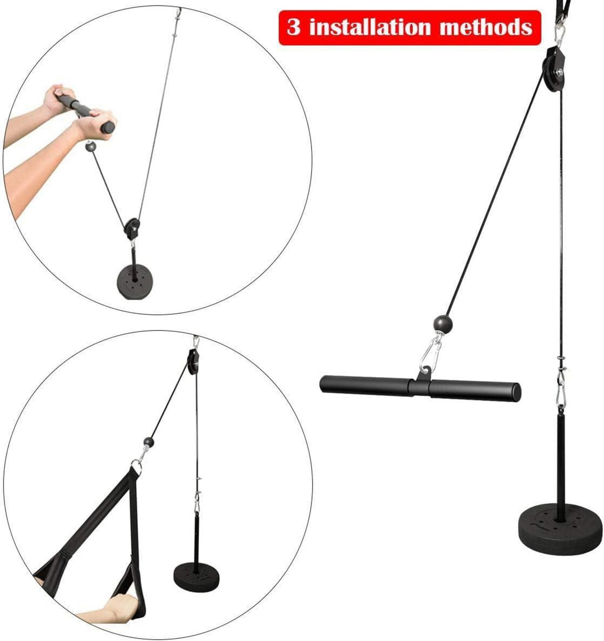 LFJ Profi Latzug Fitness Kabelzug Unterarmtrainer für