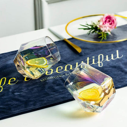 Diamond Whisky Glasses 2er-Set Scotchglas 300 Ml Moderner