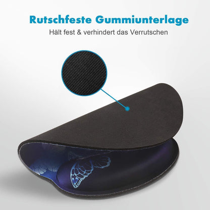 Ergonomisches Mauspad mit Gelkissen und Handgelenkauflage