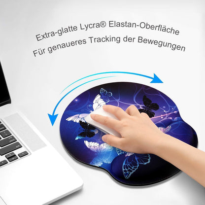 Ergonomisches Mauspad mit Gelkissen und Handgelenkauflage