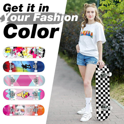 Komplettes Cruiser Skateboard 31x8 Zoll – Robust & Für Anfänger