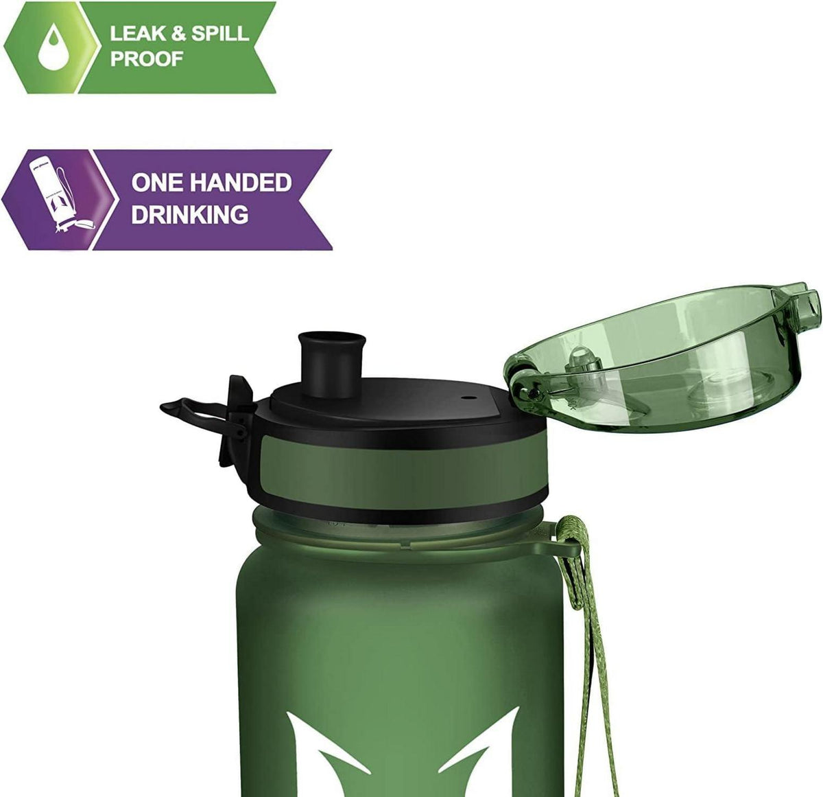 Trinkflasche Auslaufsicher 1.5L BPA-frei Sport Schul Fahrrad