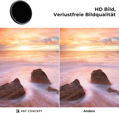 K&F Concept Nano-X 55mm Variable ND Filter ND8-128 Slim Neutral Graufilter