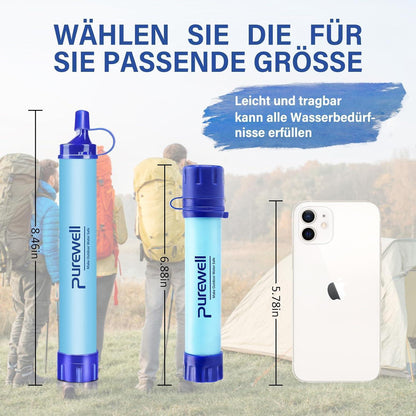 Tragbarer Wasserfilter für Outdoor – 1500 Liter Kapazität