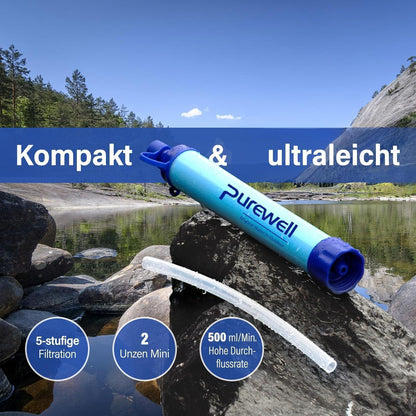 Tragbarer Wasserfilter für Outdoor – 1500 Liter Kapazität