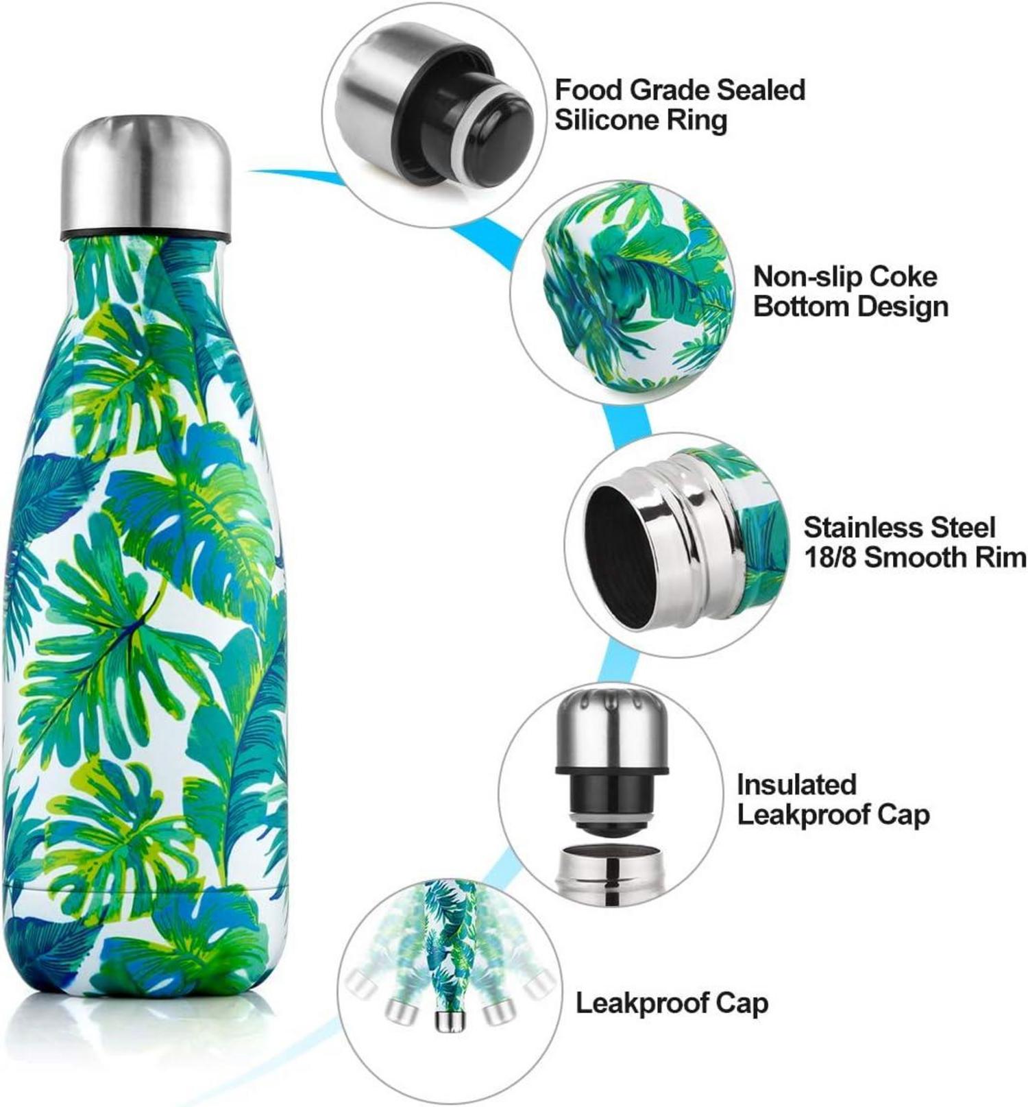 Edelstahl Trinkflasche Vakuum Isolierflasche 350ml