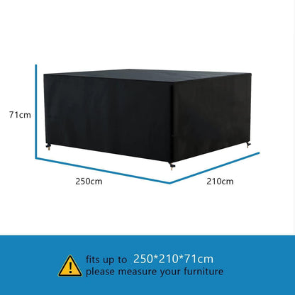 Gartenmöbel Abdeckung 250x210x71cm – Wasserdicht & UV-Schutz