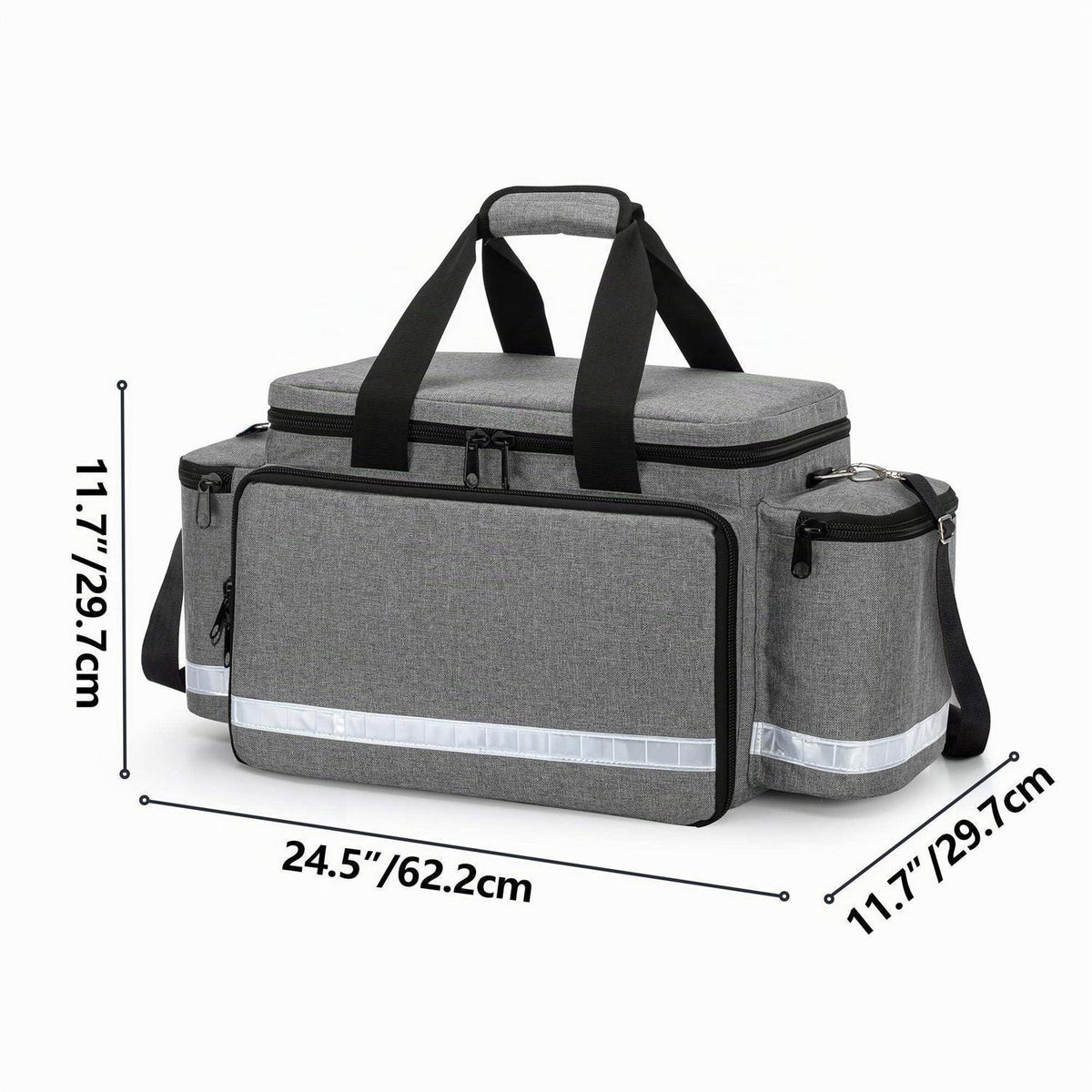 Professionelle Notfalltasche für Rettungskräfte – Grau