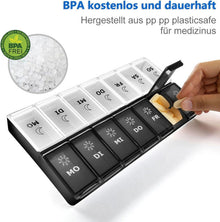 Tablettenbox 7 Tage Medikamentendose BPA-frei XL für