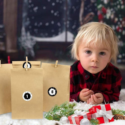 Adventskalender Kraftpapiertüten DIY für Kinder Basteln Befüllen
