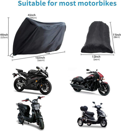 Winterfeste Motorradabdeckung 190T Oxford Stoff