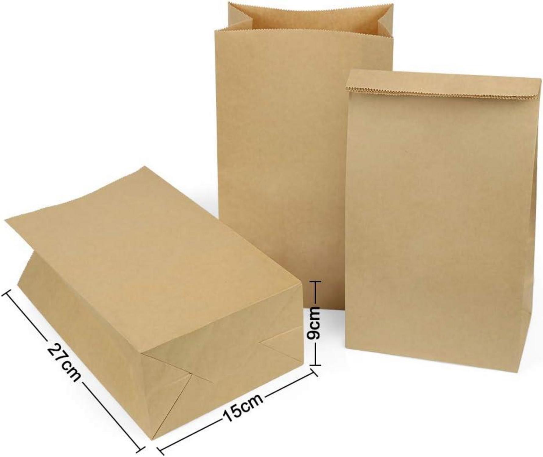 Adventskalender Kraftpapiertüten mit Zahlen Aufkleber & Klammern