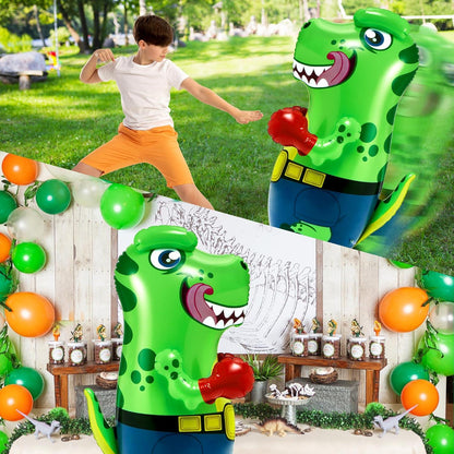 Aufblasbarer Boxsack T-Rex Dinosaurier 47 Zoll für Kinder Fitness