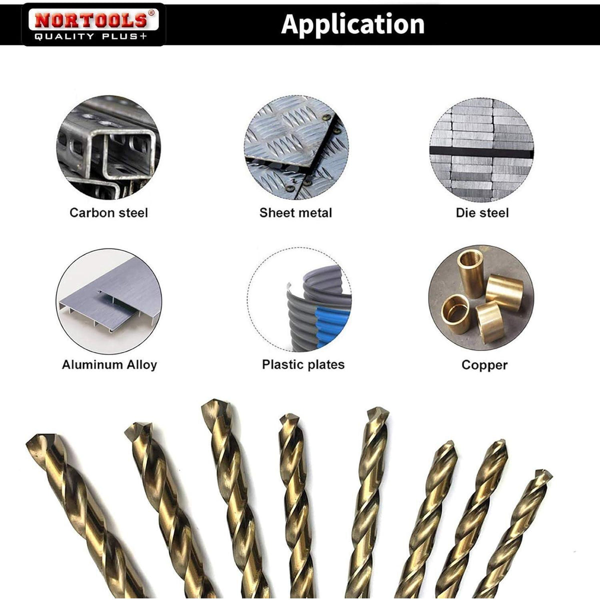 Metallbohrer Set HSS M35 Cobalt 25tlg 1-13mm geschliffen