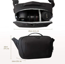 Kameratasche Umhängetasche Damen Schultertasche Schwarz DSLR