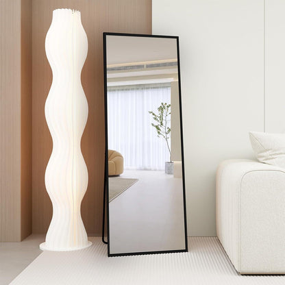 Ganzkörperspiegel 140x40cm – Freistehend, Hängend, Schwarz