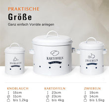 Theo&Cleo Kartoffel Zwiebel Knoblauch Vorratsdosen Set