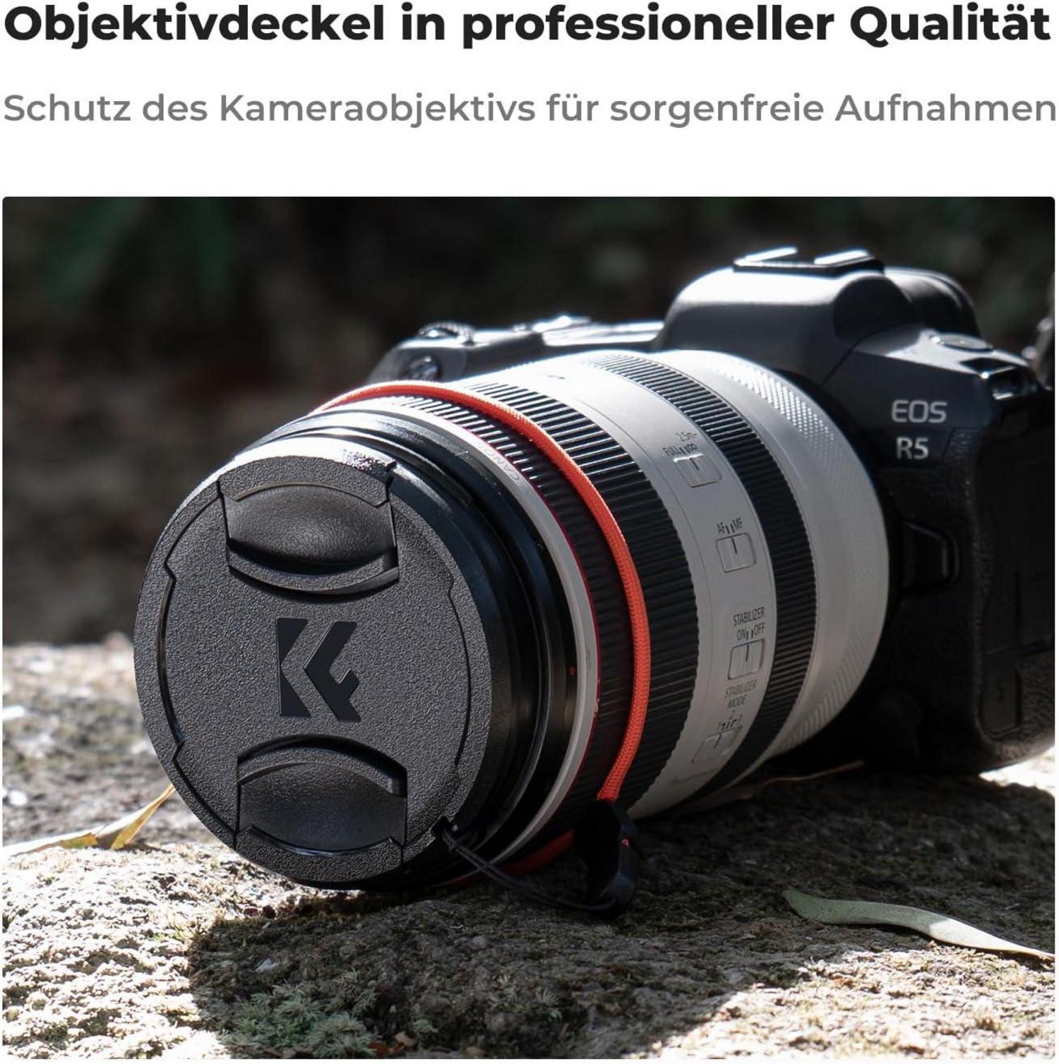 K&F Concept Nano K-Serie 62mm UV Filter Objektivdeckel Set